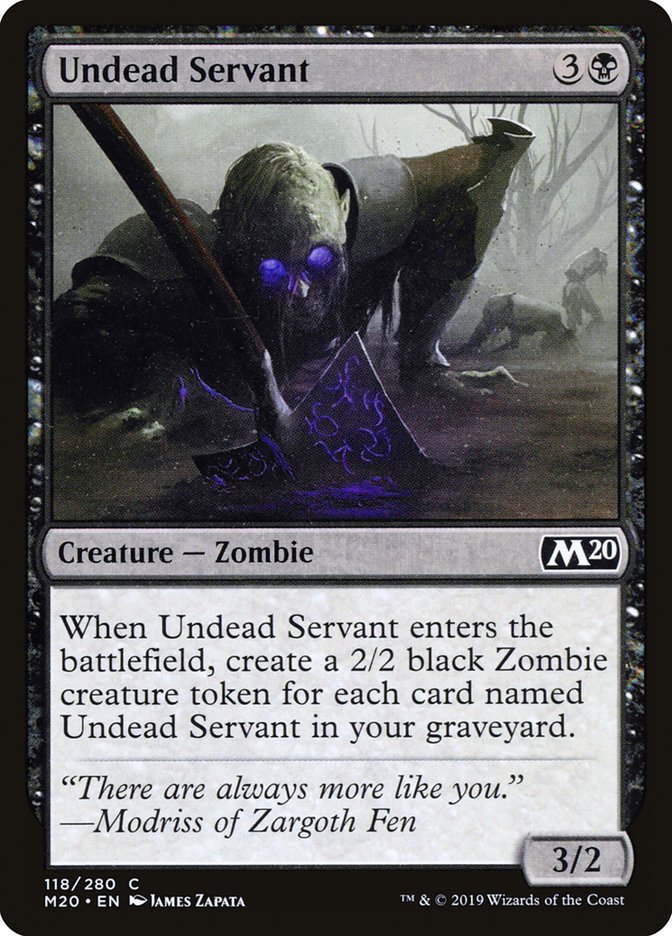 Undead Servant [Core Set 2020] MTG Single Magic: The Gathering    | Red Claw Gaming