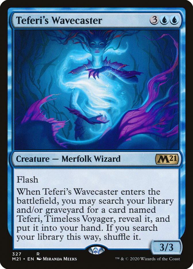 Teferi's Wavecaster [Core Set 2021] MTG Single Magic: The Gathering    | Red Claw Gaming