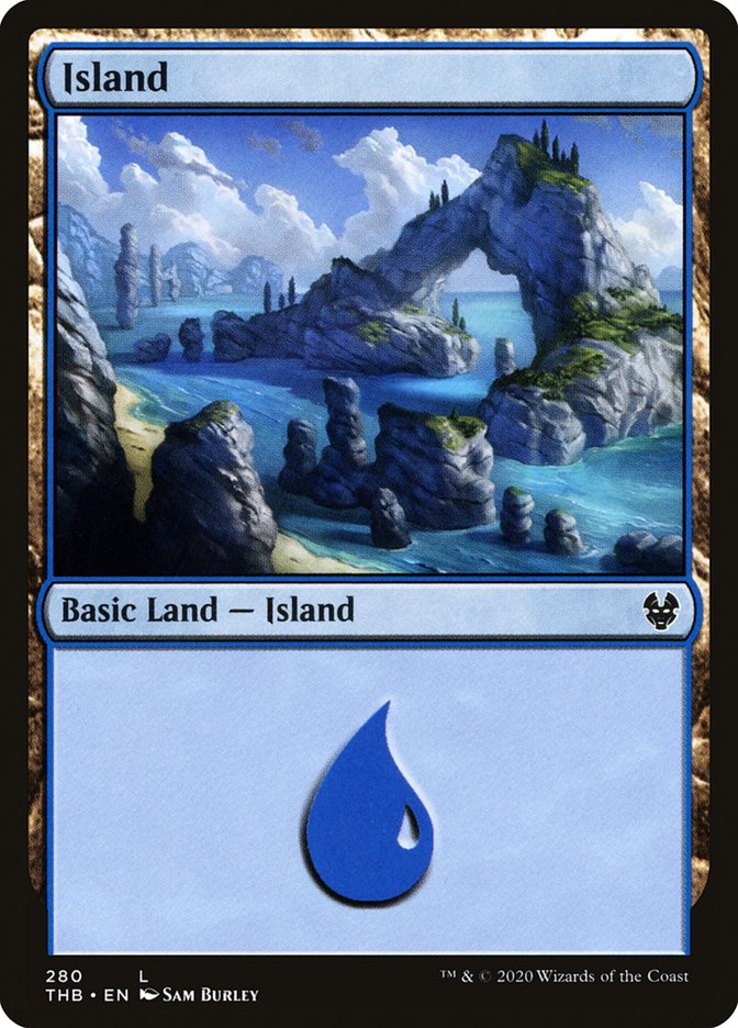 Island (280) [Theros Beyond Death] MTG Single Magic: The Gathering    | Red Claw Gaming