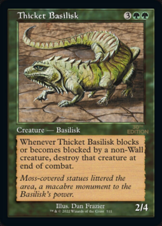 Thicket Basilisk (Retro) [30th Anniversary Edition] MTG Single Magic: The Gathering    | Red Claw Gaming