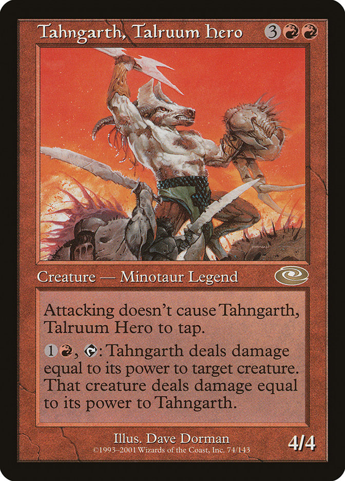 Tahngarth, Talruum Hero (Dave Dorman) [Planeshift] MTG Single Magic: The Gathering    | Red Claw Gaming