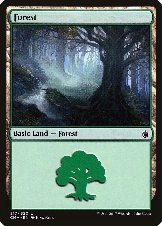 Forest (317) [Commander Anthology] MTG Single Magic: The Gathering    | Red Claw Gaming