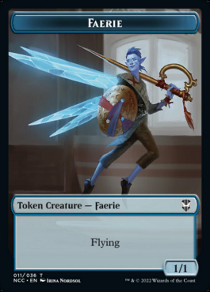 Faerie // Rogue Double-Sided Token [Streets of New Capenna Commander Tokens] MTG Single Magic: The Gathering    | Red Claw Gaming