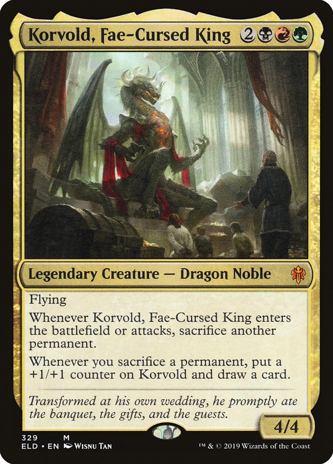 Korvold, Fae-Cursed King [Throne of Eldraine] MTG Single Magic: The Gathering    | Red Claw Gaming