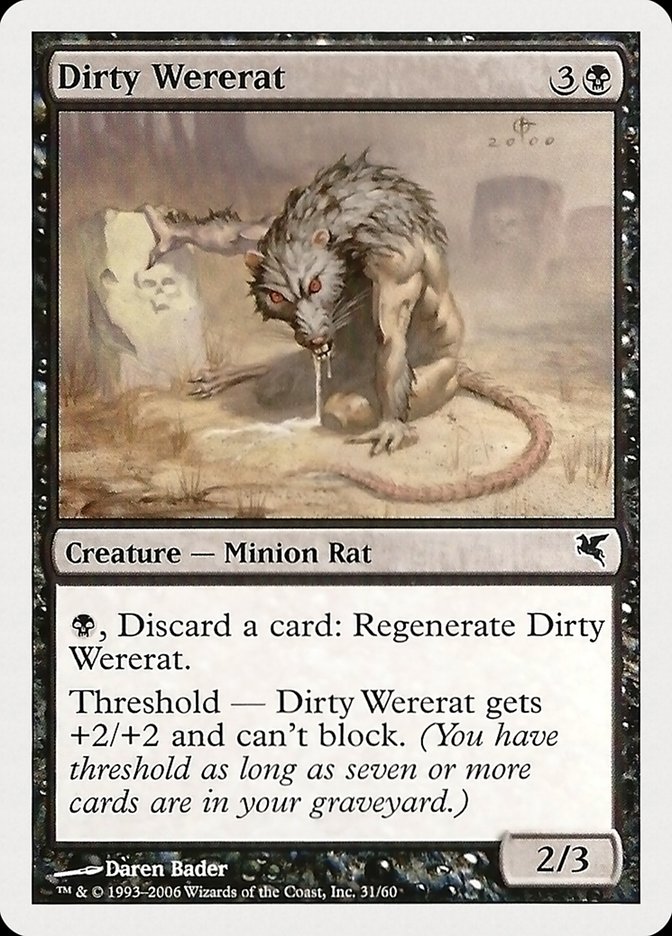 Dirty Wererat (31) [Hachette UK] MTG Single Magic: The Gathering    | Red Claw Gaming