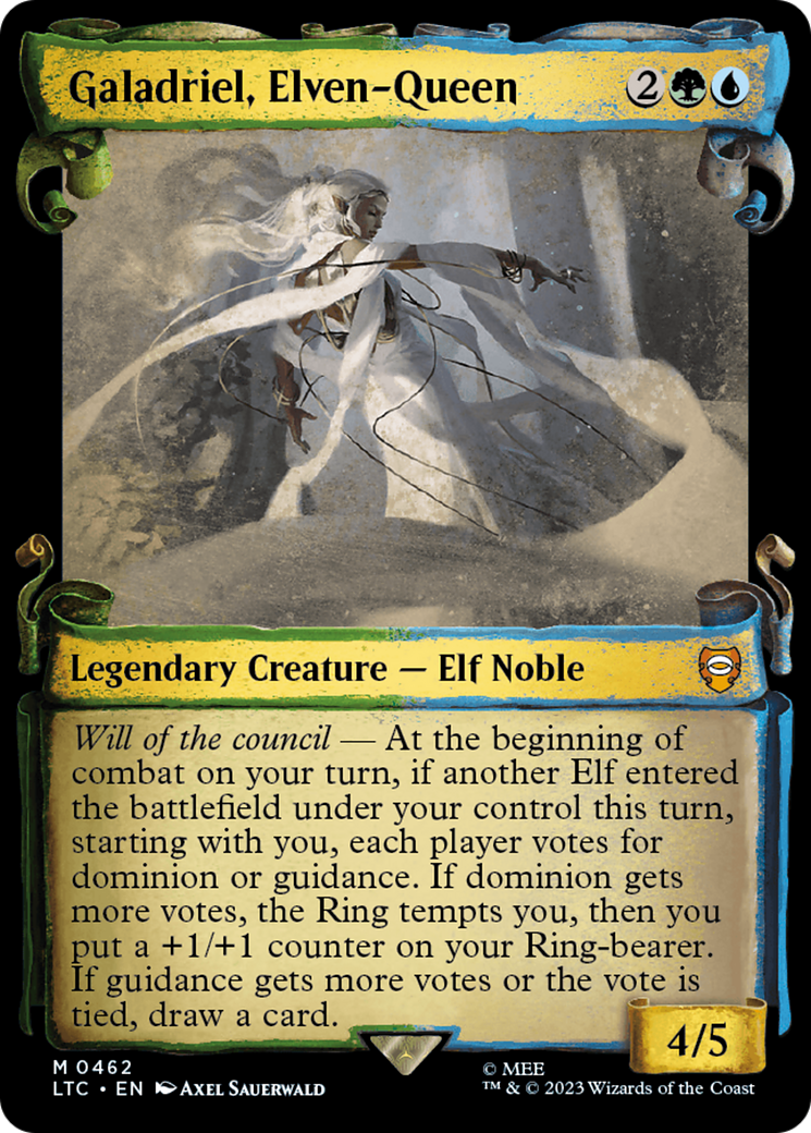 Galadriel, Elven-Queen [The Lord of the Rings: Tales of Middle-Earth Commander Showcase Scrolls] MTG Single Magic: The Gathering    | Red Claw Gaming