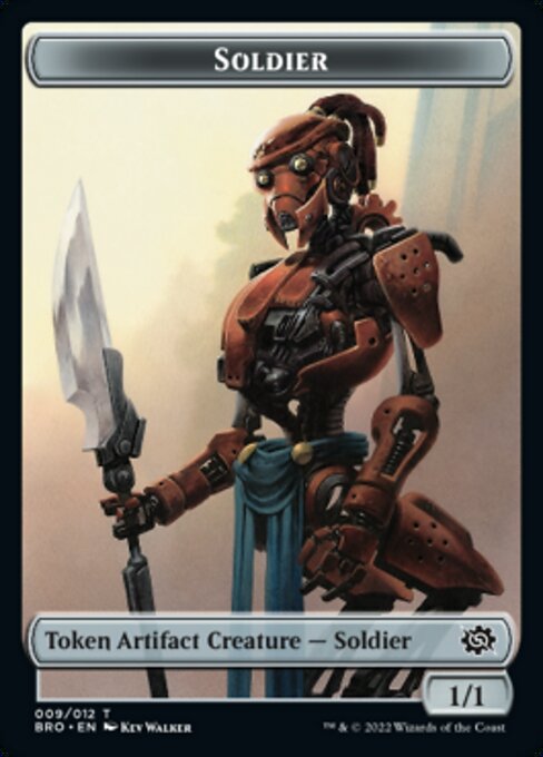 Powerstone // Soldier (009) Double-Sided Token [The Brothers' War Tokens] MTG Single Magic: The Gathering    | Red Claw Gaming