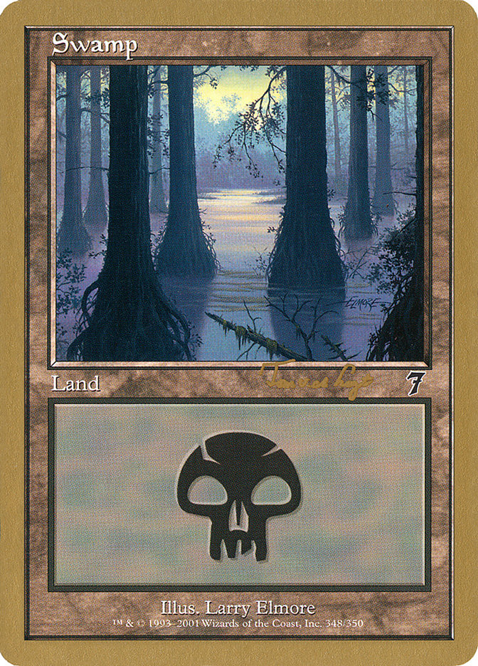 Swamp (tvdl348) (Tom van de Logt) [World Championship Decks 2001] MTG Single Magic: The Gathering    | Red Claw Gaming