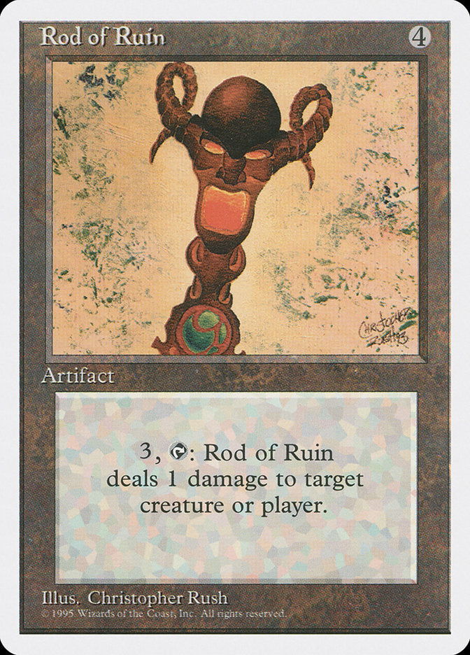 Rod of Ruin [Fourth Edition] MTG Single Magic: The Gathering    | Red Claw Gaming