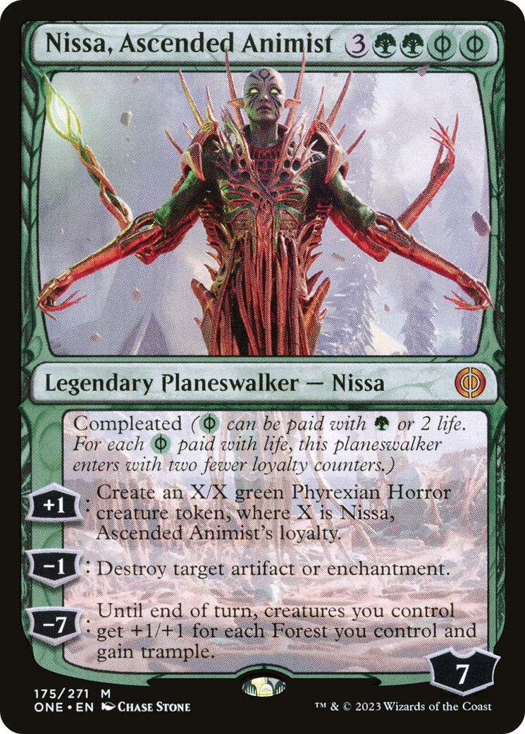 Nissa, Ascended Animist [Phyrexia: All Will Be One] MTG Single Magic: The Gathering    | Red Claw Gaming