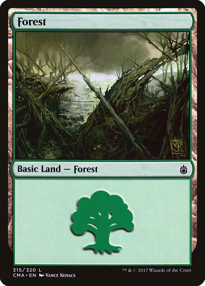 Forest (315) [Commander Anthology] MTG Single Magic: The Gathering    | Red Claw Gaming