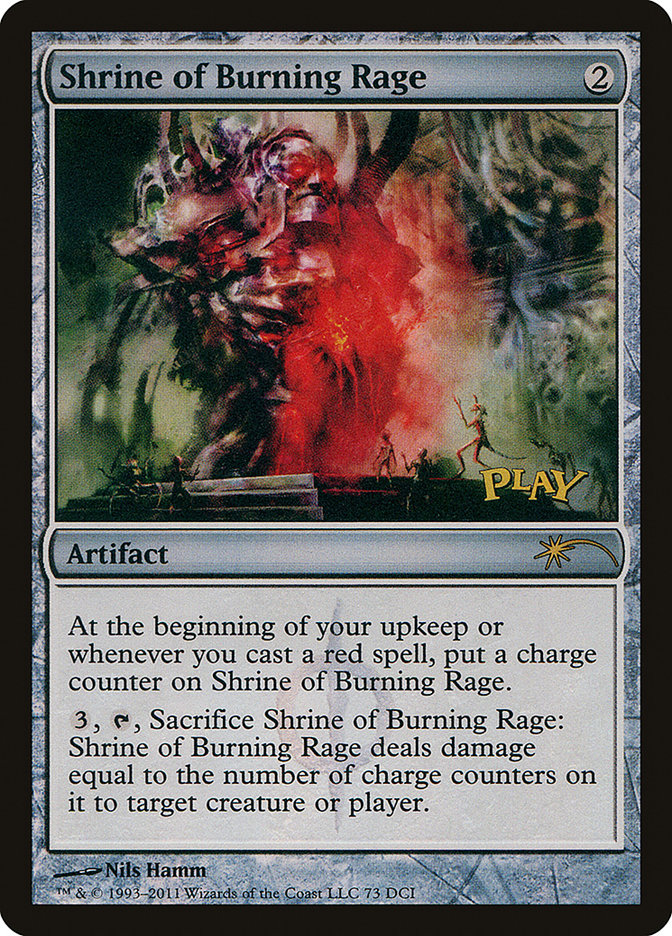 Shrine of Burning Rage [Wizards Play Network 2011] MTG Single Magic: The Gathering    | Red Claw Gaming