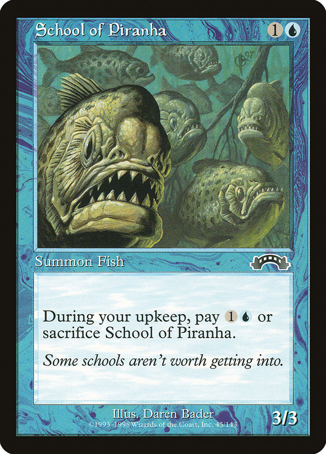 School of Piranha [Exodus] MTG Single Magic: The Gathering    | Red Claw Gaming