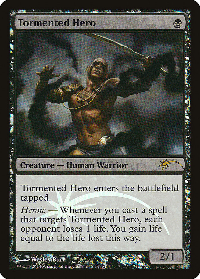 Tormented Hero [Friday Night Magic 2014] MTG Single Magic: The Gathering    | Red Claw Gaming