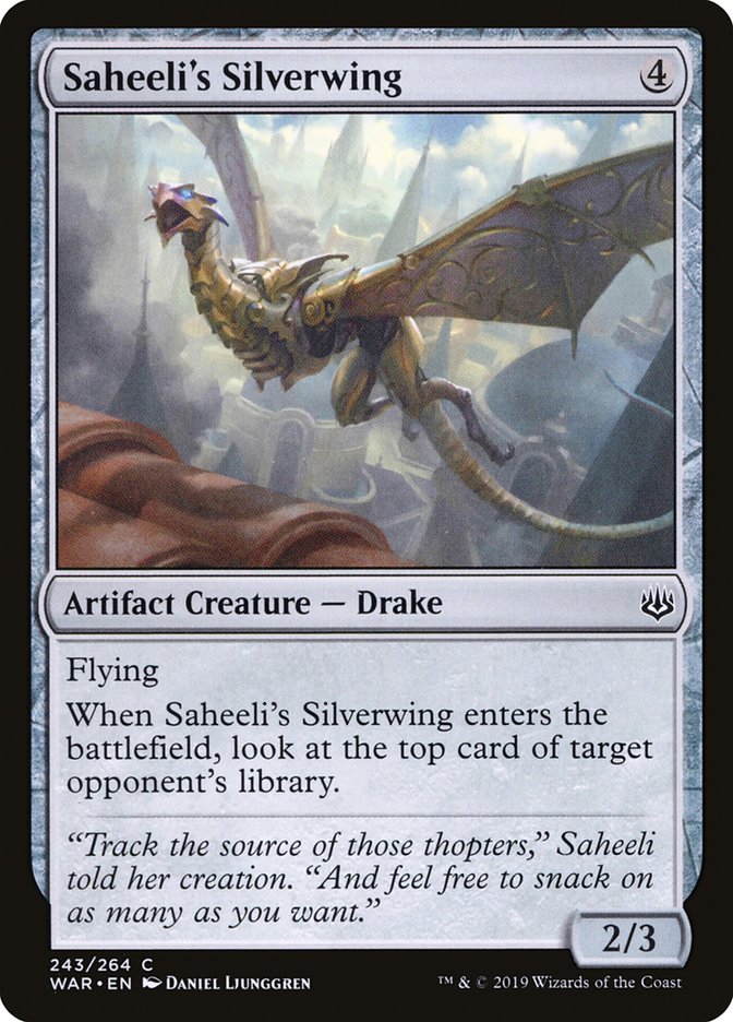 Saheeli's Silverwing [War of the Spark] MTG Single Magic: The Gathering    | Red Claw Gaming