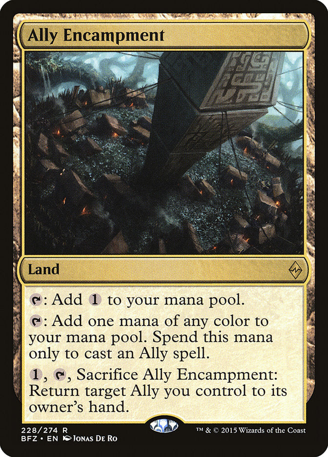 Ally Encampment [Battle for Zendikar] MTG Single Magic: The Gathering    | Red Claw Gaming