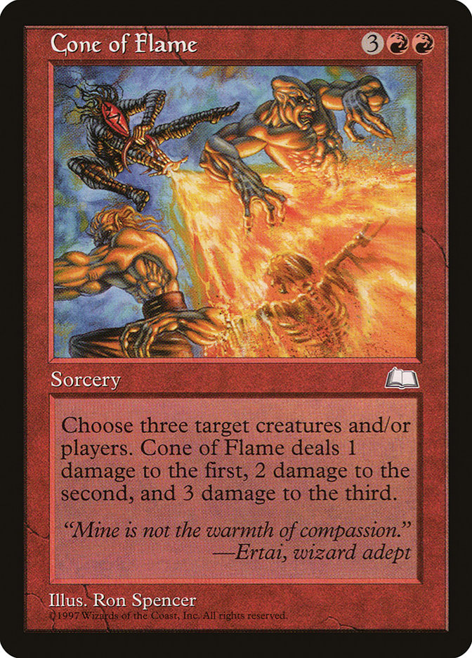 Cone of Flame [Weatherlight] MTG Single Magic: The Gathering    | Red Claw Gaming