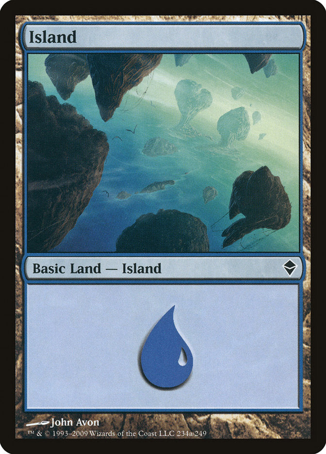 Island (234a) [Zendikar] MTG Single Magic: The Gathering    | Red Claw Gaming