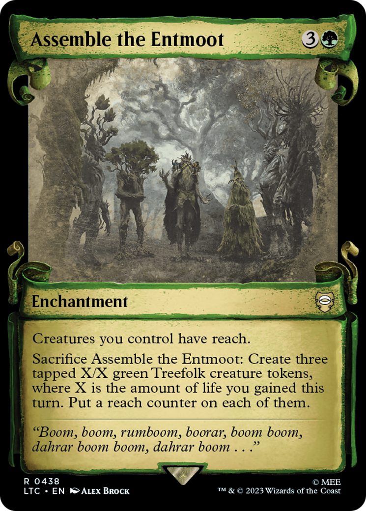 Assemble the Entmoot [The Lord of the Rings: Tales of Middle-Earth Commander Showcase Scrolls] MTG Single Magic: The Gathering    | Red Claw Gaming