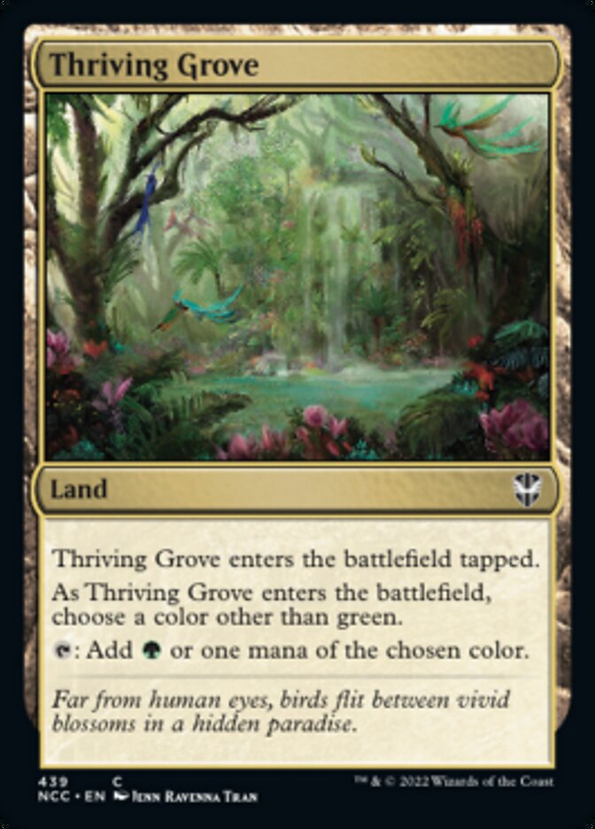 Thriving Grove [Streets of New Capenna Commander] MTG Single Magic: The Gathering    | Red Claw Gaming