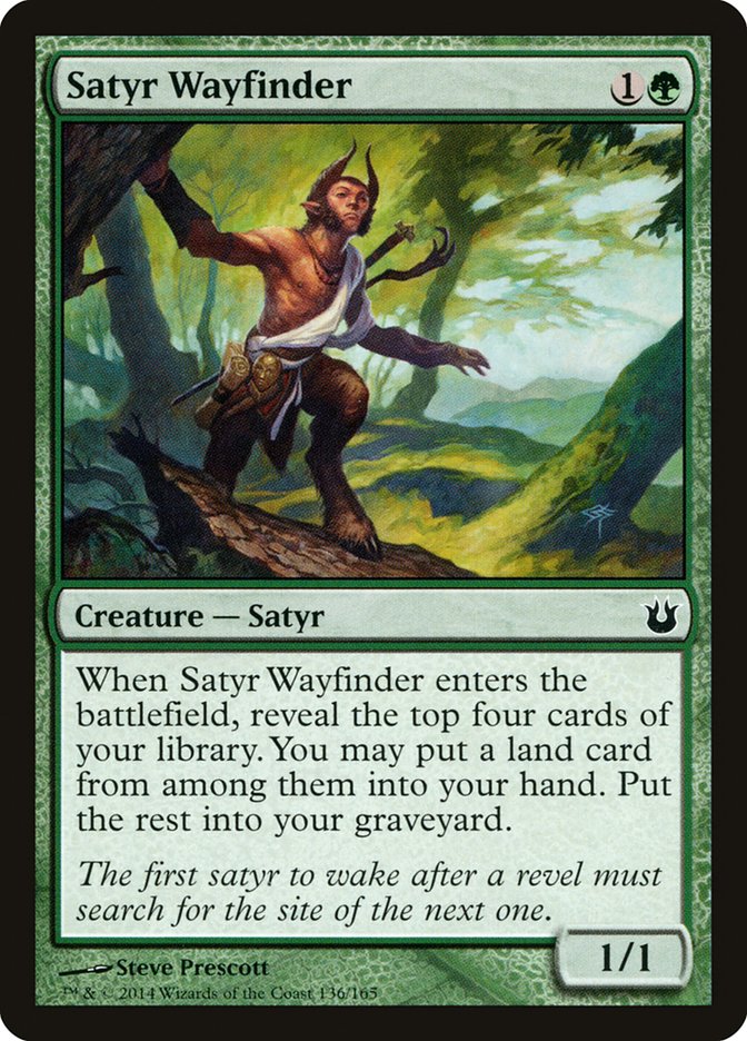 Satyr Wayfinder [Born of the Gods] MTG Single Magic: The Gathering    | Red Claw Gaming