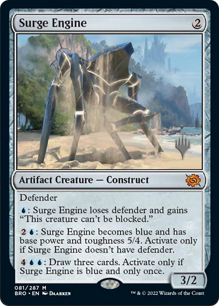Surge Engine (Promo Pack) [The Brothers' War Promos] MTG Single Magic: The Gathering    | Red Claw Gaming