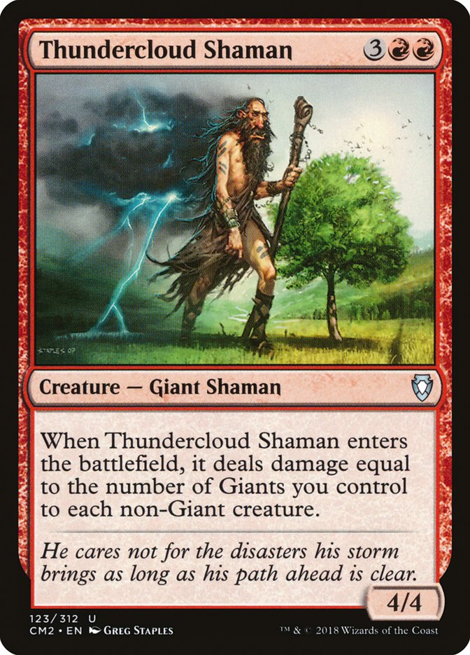 Thundercloud Shaman [Commander Anthology Volume II] MTG Single Magic: The Gathering    | Red Claw Gaming