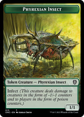 Phyrexian Mite // Phyrexian Insect Double-Sided Token [Phyrexia: All Will Be One Commander Tokens] MTG Single Magic: The Gathering    | Red Claw Gaming