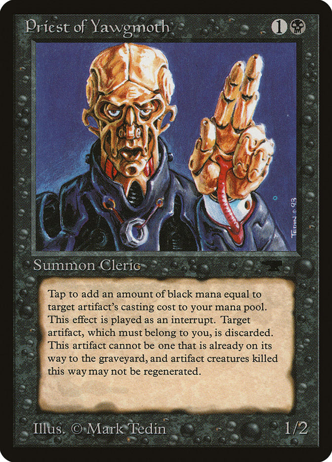 Priest of Yawgmoth [Antiquities] MTG Single Magic: The Gathering    | Red Claw Gaming