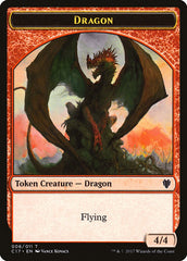 Cat Dragon // Dragon (006) Double-Sided Token [Commander 2017 Tokens] MTG Single Magic: The Gathering    | Red Claw Gaming