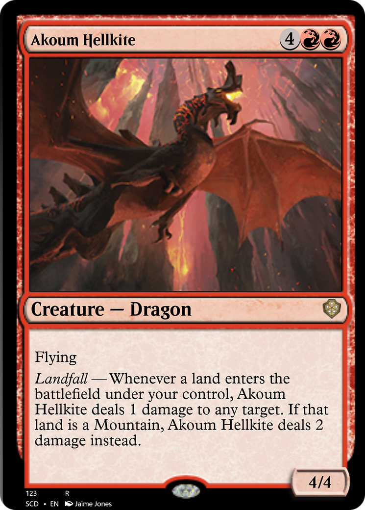 Akoum Hellkite [Starter Commander Decks] MTG Single Magic: The Gathering    | Red Claw Gaming