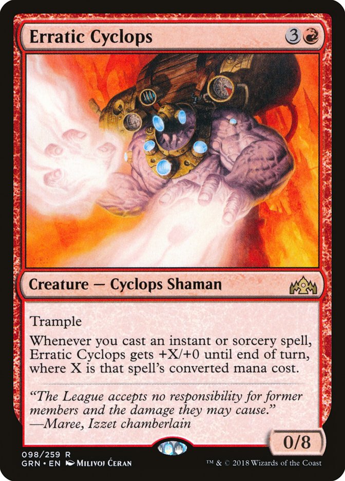 Erratic Cyclops [Guilds of Ravnica] MTG Single Magic: The Gathering    | Red Claw Gaming