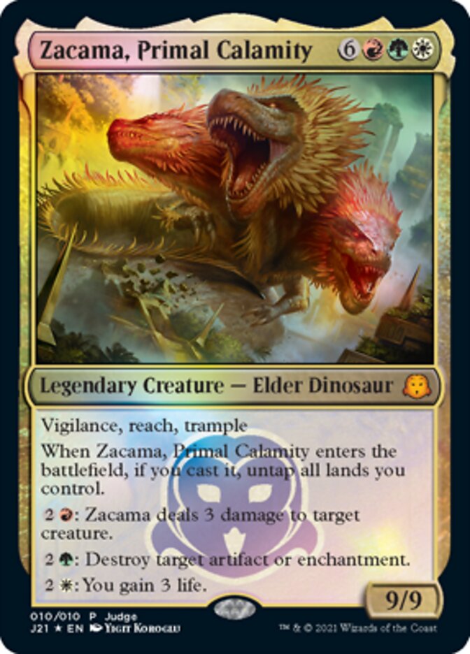 Zacama, Primal Calamity [Judge Gift Cards 2021] MTG Single Magic: The Gathering    | Red Claw Gaming