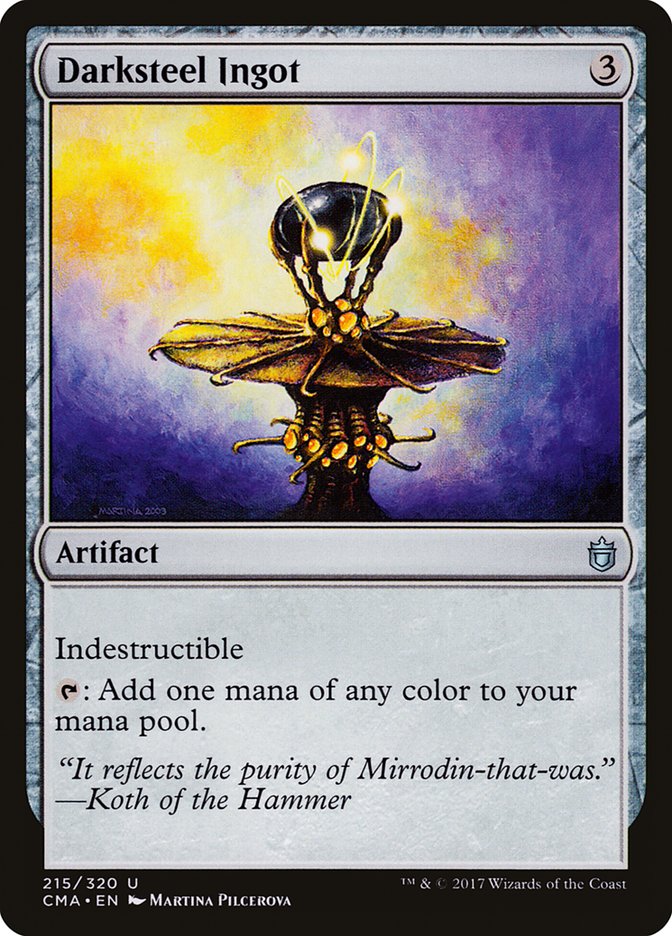 Darksteel Ingot [Commander Anthology] MTG Single Magic: The Gathering    | Red Claw Gaming