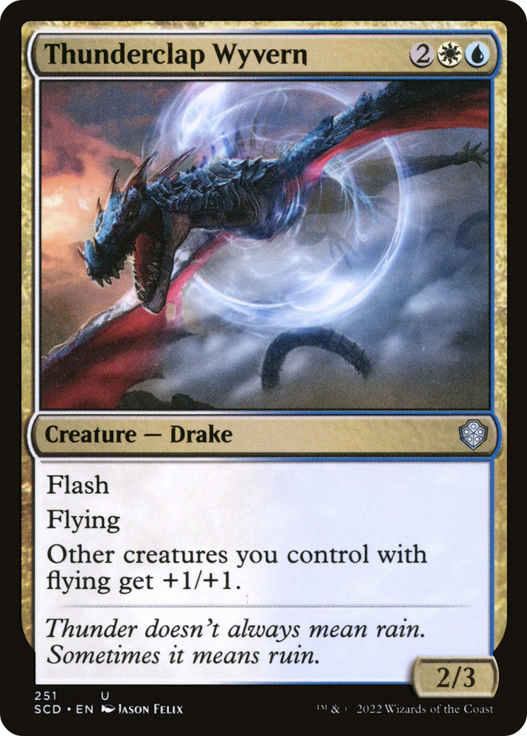 Thunderclap Wyvern [Starter Commander Decks] MTG Single Magic: The Gathering    | Red Claw Gaming