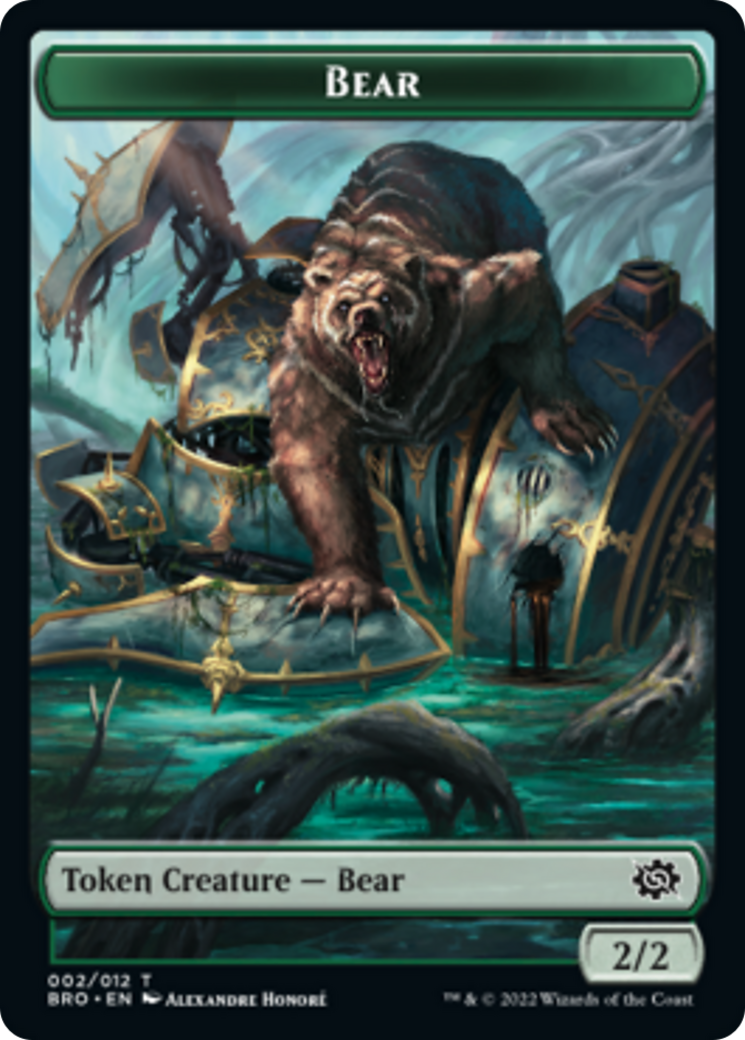 Bear Token [The Brothers' War Tokens] MTG Single Magic: The Gathering    | Red Claw Gaming