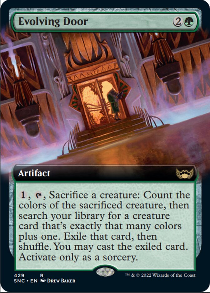 Evolving Door (Extended Art) [Streets of New Capenna] MTG Single Magic: The Gathering    | Red Claw Gaming
