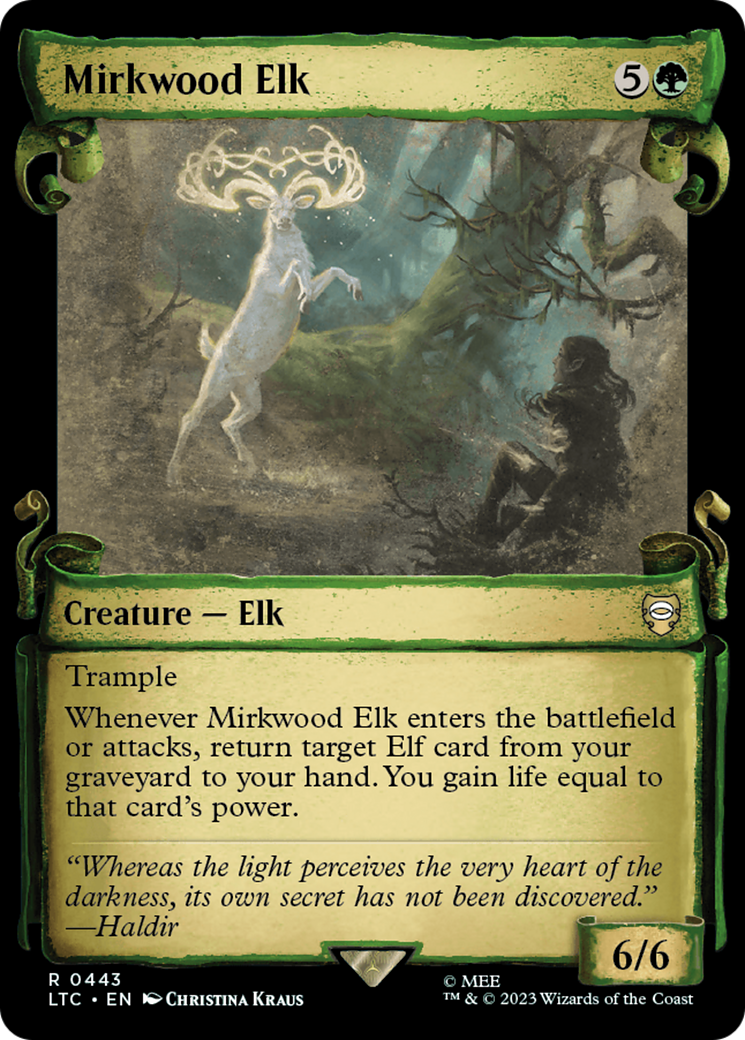 Mirkwood Elk [The Lord of the Rings: Tales of Middle-Earth Commander Showcase Scrolls] MTG Single Magic: The Gathering    | Red Claw Gaming