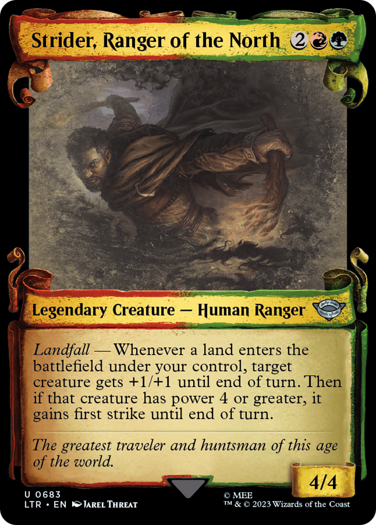 Strider, Ranger of the North [The Lord of the Rings: Tales of Middle-Earth Showcase Scrolls] MTG Single Magic: The Gathering    | Red Claw Gaming