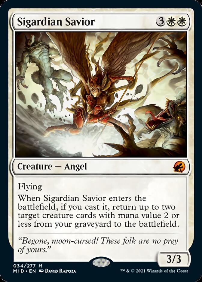 Sigardian Savior [Innistrad: Midnight Hunt] MTG Single Magic: The Gathering    | Red Claw Gaming