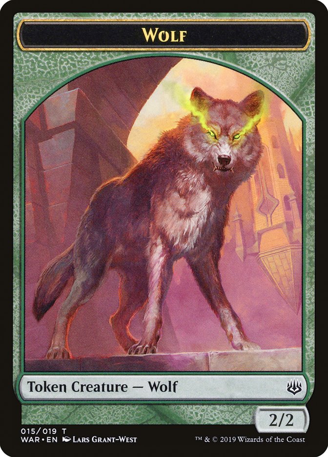 Wolf Token [War of the Spark Tokens] MTG Single Magic: The Gathering    | Red Claw Gaming