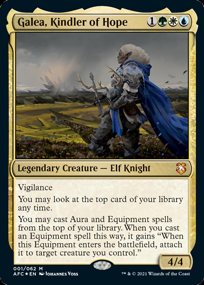 Galea, Kindler of Hope [Dungeons & Dragons: Adventures in the Forgotten Realms Commander] MTG Single Magic: The Gathering    | Red Claw Gaming