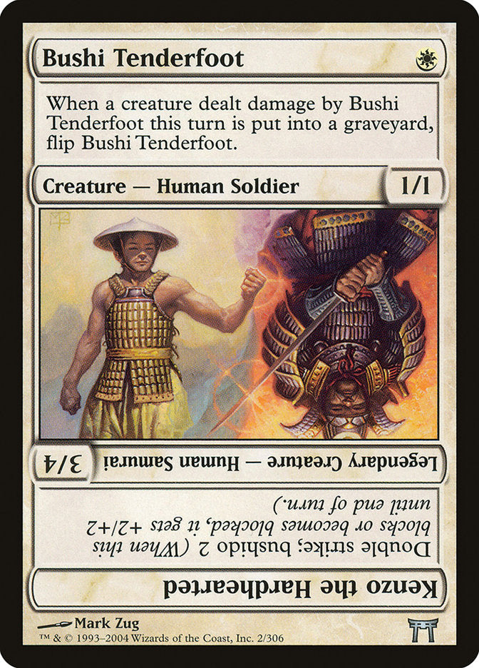 Bushi Tenderfoot // Kenzo the Hardhearted [Champions of Kamigawa] MTG Single Magic: The Gathering    | Red Claw Gaming