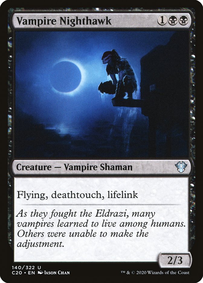 Vampire Nighthawk [Commander 2020] MTG Single Magic: The Gathering    | Red Claw Gaming