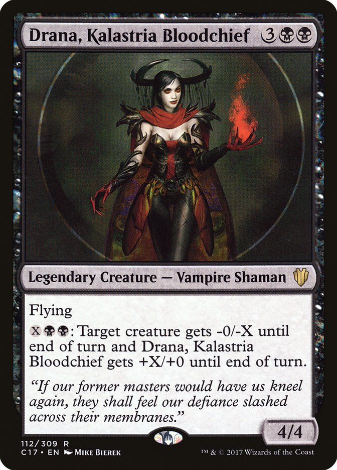 Drana, Kalastria Bloodchief [Commander 2017] MTG Single Magic: The Gathering    | Red Claw Gaming