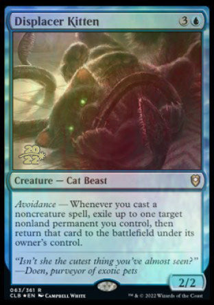 Displacer Kitten [Commander Legends: Battle for Baldur's Gate Prerelease Promos] MTG Single Magic: The Gathering    | Red Claw Gaming