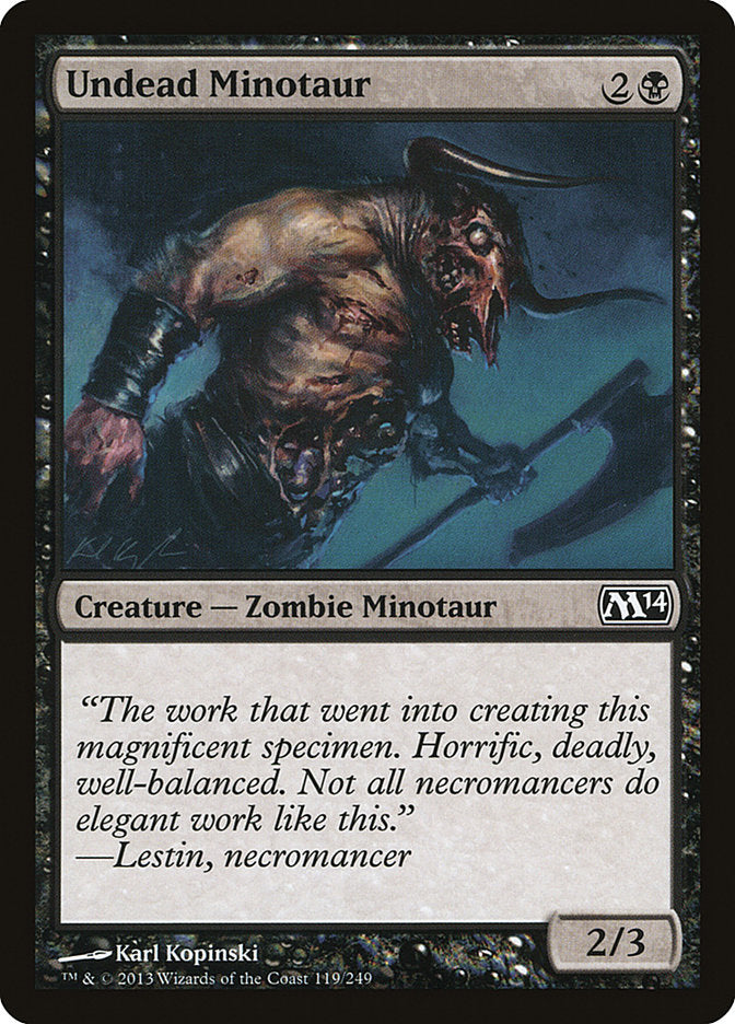 Undead Minotaur [Magic 2014] MTG Single Magic: The Gathering    | Red Claw Gaming