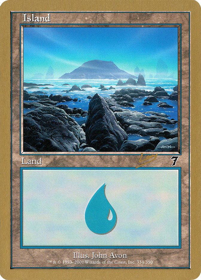 Island (rl334) (Raphael Levy) [World Championship Decks 2002] MTG Single Magic: The Gathering    | Red Claw Gaming