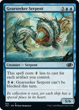 Gearseeker Serpent [Jumpstart 2022] MTG Single Magic: The Gathering    | Red Claw Gaming