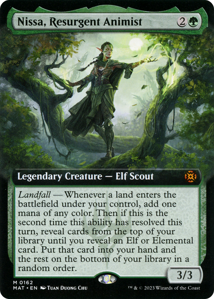 Nissa, Resurgent Animist (Extended Art) [March of the Machine: The Aftermath] MTG Single Magic: The Gathering    | Red Claw Gaming